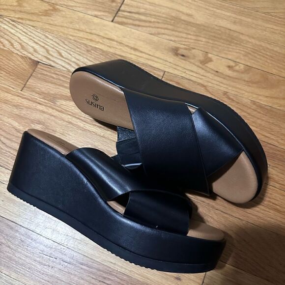 SUSINA | Caine Wedge Sandal - Picture 5 of 7